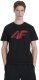 T-shirt męski 4F Koszulka regular z nadrukiem czarny M 1
