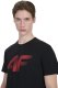 T-shirt męski 4F Koszulka regular z nadrukiem czarny M 4