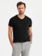 Zestaw męskich bawełnianych t-shirtów V-neck BASIC  czarny/granatowy/ciemnooliwkowy V7 OM-TSBS-0233 XL 3