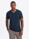 Zestaw męskich bawełnianych t-shirtów V-neck BASIC  czarny/granatowy/ciemnooliwkowy V7 OM-TSBS-0233 XL 6
