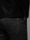 Męskie woskowane spodnie jeansowe SLIM FIT  czarne V3 OM-PADP-0149 S 5