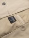 Elegancki męski płaszcz trencz SLIM FIT z paskiem  beżowy V1 OM-COSC-0126 L 10