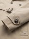 Elegancki męski płaszcz trencz SLIM FIT z paskiem  beżowy V1 OM-COSC-0126 L 8