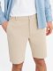 Szorty męskie ze strukturalnej dzianiny SLIM FIT  piaskowe V3 OM-SRCS-0169 XXL 1