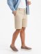 Szorty męskie ze strukturalnej dzianiny SLIM FIT  piaskowe V3 OM-SRCS-0169 XXL 4