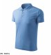 Pique Polo Free - ADLER - Pique Polo Free - Koszulka polo męska, 200 g/m2, 65 % bawełna, 35 % poliester, 85 % bawełna, 15 % wiskoza - błękitny M 21