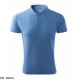Pique Polo Free - ADLER - Pique Polo Free - Koszulka polo męska, 200 g/m2, 65 % bawełna, 35 % poliester, 85 % bawełna, 15 % wiskoza - błękitny M 22