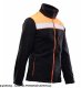 ORPO - POLAR RIVAL wzmocnienia z materiału OXFORD 3 kieszenie zapinany na zamek polar 100%  320 g/m2 pasy odblaskowe - CZARNO-POMARAŃCZOWY(cp) S 2