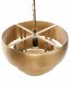 Lampa wisząca Beliani Lampa wisząca MBANGO Metal Złoty 6