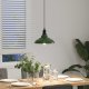 Lampa wisząca vidaXL Lampa wisząca z regulacją wysokości E27 połysk zielony metal 3