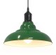 Lampa wisząca vidaXL Lampa wisząca z regulacją wysokości E27 połysk zielony metal 4