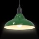 Lampa wisząca vidaXL Lampa wisząca z regulacją wysokości E27 połysk zielony metal 5