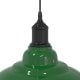 Lampa wisząca vidaXL Lampa wisząca z regulacją wysokości E27 połysk zielony metal 7