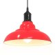 Lampa wisząca vidaXL Lampa wisząca z regulacją wysokości E27 połysk czerwony metal 5