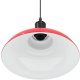 Lampa wisząca vidaXL Lampa wisząca z regulacją wysokości E27 połysk czerwony metal 9
