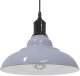 Lampa wisząca vidaXL Lampa wisząca z regulacją wysokości E27 połysk szary metal 1