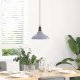 Lampa wisząca vidaXL Lampa wisząca z regulacją wysokości E27 połysk szary metal 3