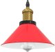 Lampa wisząca vidaXL Lampa wisząca z regulacją wysokości E27 połysk czerwony 1