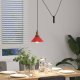 Lampa wisząca vidaXL Lampa wisząca z regulacją wysokości E27 połysk czerwony 4
