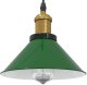 Lampa wisząca vidaXL Lampa wisząca z regulacją wysokości E27 połysk zielony 1