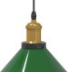 Lampa wisząca vidaXL Lampa wisząca z regulacją wysokości E27 połysk zielony 5