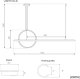 Lampa wisząca Linea No.2 40cm 4k złota Dali (Barwa światła dzienna, Kolor Złoty, Możliwość ściemniania tak) 2