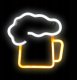 Neon led DPM "piwo" 20x20 cm 1
