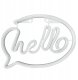 Neon led DPM "hello" 30x21 cm 1