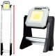 Reflektor teleskopowy z powerbankiem AKU LED lampa halogen naświetlacz 1