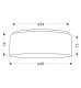 SFONDO 2 ampla sufitowa 38 cm biały 2x40W E27 abażur frappe 1