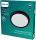Surface LED panel PHILIPS MAGNEOS, 12W, 2700K, 1150lm, round f., black color, o21xh2.8cm 4