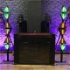 EVOLIGHTS LUMEN ONE 6x60W WW + 96x0,5W RGB LED reflektor sceniczny retro oświetlenie estradowe 1