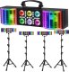 LIGHT4ME MAGIC BAR 3 multiefekt świetlny RGBW 3w1 efekt par derby biały stroboskop pilot 3
