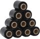 vidaXL Folie stretch 10 szt. Czarne 23 m 10 cm x 150 m 1