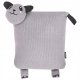 Beliani 2 bawełniane poduszki dla dzieci panda 35 x 35 cm szare SHADOOR 1