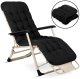 SofotelLeżak ogrodowy składany z poduszką Sofotel ChillWell czarny 2