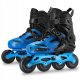 Rolki Spokey Freespo Junior rekreacyjne regulowane czarno-niebieskie r. 35-38 3