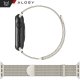 Pasek stalowy Alogy bransoleta do Apple Watch 42/44/45/49mm stal nierdzewna Księżycowa Poświata 10