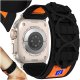 Pasek nylonowy Alogy Nylon Strap band na rzep do Apple Watch 42/44/45/49mm Czarny 15