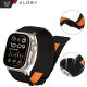 Pasek nylonowy Alogy Nylon Strap band na rzep do Apple Watch 42/44/45/49mm Czarny 7