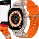 Pasek bransoleta Alogy Luxury Metal + TPU Band do Apple Watch 42/44/45/49mm Orange 12