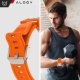 Pasek bransoleta Alogy Luxury Metal + TPU Band do Apple Watch 42/44/45/49mm Orange 3