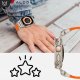 Pasek bransoleta Alogy Luxury Metal + TPU Band do Apple Watch 42/44/45/49mm Orange 6