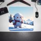 PODKŁADKA POD KLAWIATURĘ Śnieżny Yeti 50x50 TILT Gamingowa Na biurko XL 2