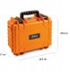 B&W drone.case PP.117 orange  für DJI Flip 3