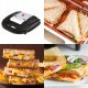 Opiekacz Do Kanapek Tostów Sandwich 750W Nieprzywierająca Powłoka Granitowa 12