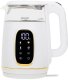 Adler Czajnik elektryczny szklany LED z regulacją temperatury 1,7L AD 1305 white gold 1