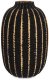 Wazon Szklany Czarno-złoty 23x15x15 2