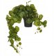 Beliani Sztuczna roślina doniczkowa wisząca 37 cm STRAWBERRY BEGONIA 1