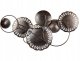 Beliani Dekoracja ścienna PLUTONIUM Metal Kolorowy 48 cm 4